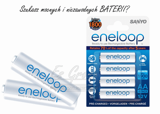 Akumulatorki Eneloop Sanyo Es-Group CZĘSTOCHOWA 